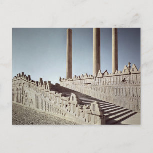 Aussicht auf die Osttreppe des Apadana Postkarte