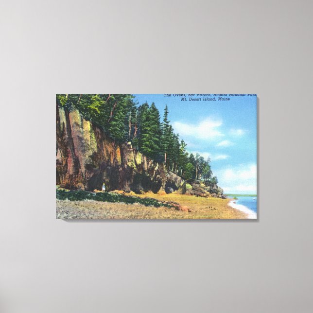 Aussicht auf die Ovens im Bar Harbour Leinwanddruck (Vorderseite)