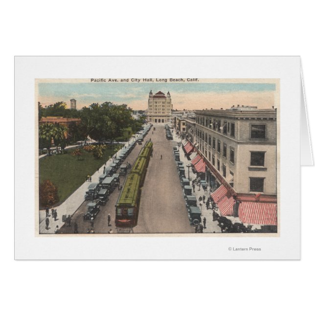 Aussicht auf die Pacific Avenue und das Rathaus (Vorderseite (Horizontal))