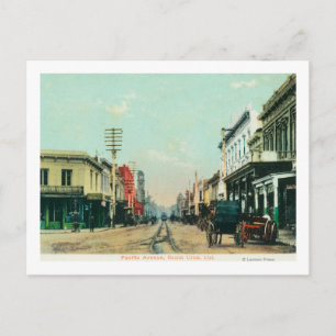 Aussicht auf die Pazifikstraße Santa Cruz, CA Postkarte