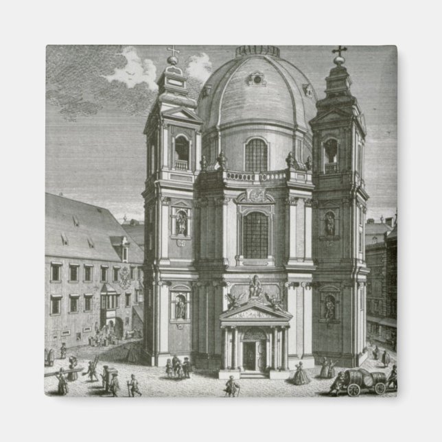 Aussicht auf die Peterskirche Magnet (Vorne)