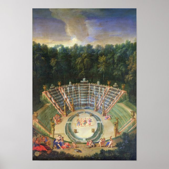 Aussicht auf die Salle de Bal Poster (Vorne)