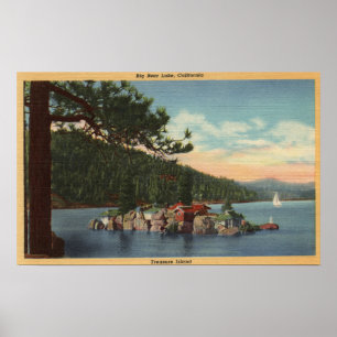 Aussicht auf die Schatzinsel Poster