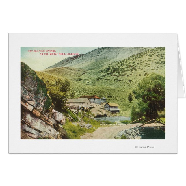 Aussicht auf die Schwefelquellen auf der Moffat Ro (Vorderseite (Horizontal))