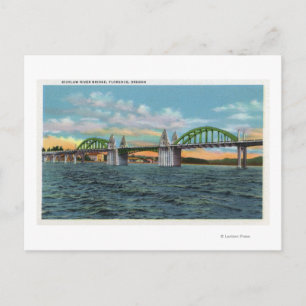 Aussicht auf die Siuslaw-Brücke Postkarte