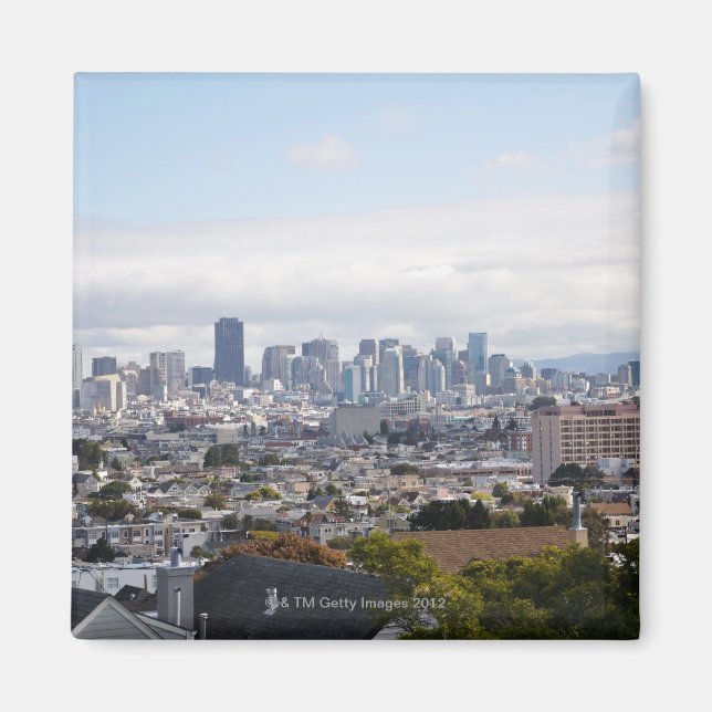 Aussicht auf die Skyline von San Francisco Magnet (Vorne)