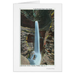 Aussicht auf die spektakuläre Cavern Cascade