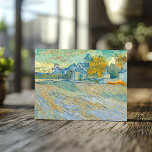 Aussicht auf die St. Paul Kirche | Vincent van Gog Postkarte<br><div class="desc">Aussicht auf die Kirche Saint-Paul-de-Mausole (1889) von dem niederländischen postimpressionistischen Künstler Vincent Van Gogh. Original-Kunstwerk ist ein Öl auf der Leinwand,  das eine abstrakte Landschaft mit einem kirchlichen Gebäude im Hintergrund darstellt. Verwenden Sie die Entwurfstools,  um einen benutzerdefinierten Text hinzuzufügen oder das Bild zu personalisieren.</div>
