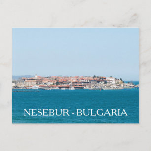 Aussicht auf die Stadt Nesebur, Bulgarien Postkarte