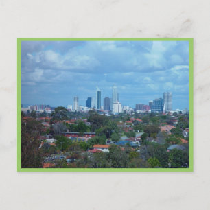 Aussicht auf die Stadt Perth von einem Hundeschuhl Postkarte