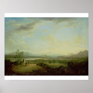 Aussicht auf die Stadt Stirling am Fluss Forth Poster