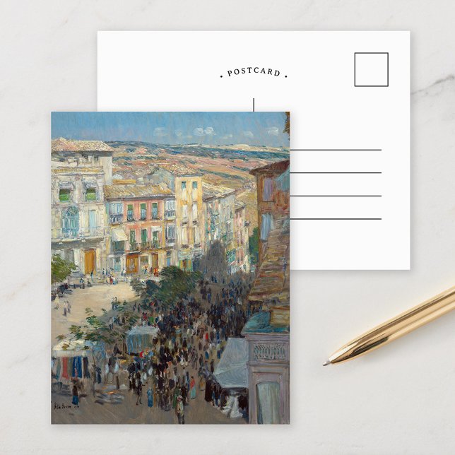 Aussicht auf die Stadt Südfrankreich | Childe Hass Postkarte (Von Creator hochgeladen)