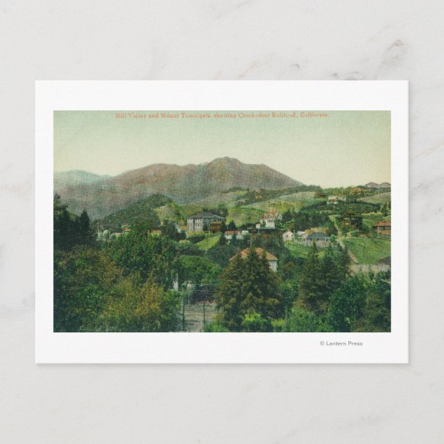 Aussicht auf die Stadt, Tamalpais Postkarte (Vorderseite)