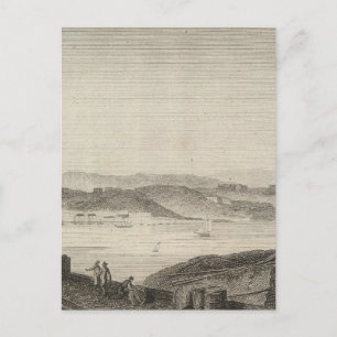 Aussicht auf die Stadt Washington im Jahr 1800 Postkarte