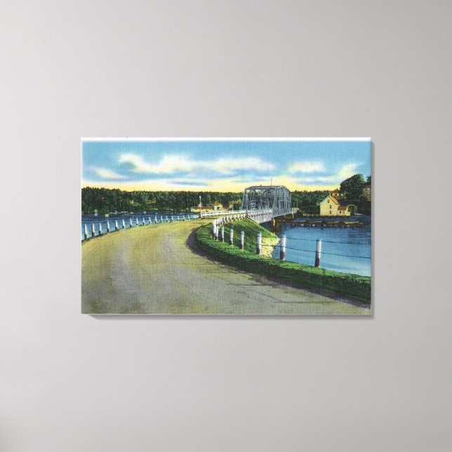 Aussicht auf die Südhafenbrücke Leinwanddruck (Vorderseite)