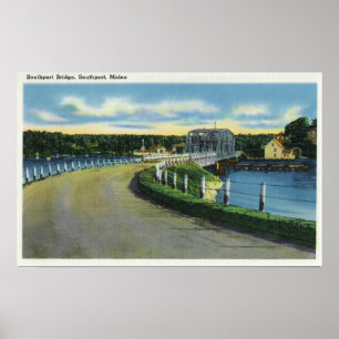 Aussicht auf die Südhafenbrücke Poster