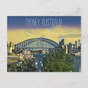 Aussicht auf die Sydney Brücke Postkarte