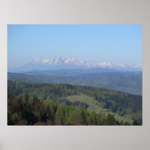 Aussicht auf die Tatra von Beskids Poster