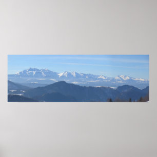 Aussicht auf die Tatra von Beskids Poster