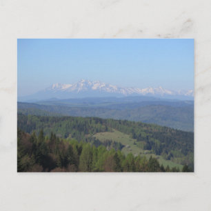 Aussicht auf die Tatra von Beskids Postkarte
