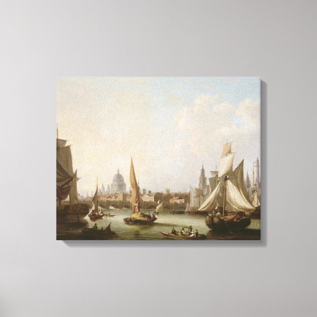 Aussicht auf die Themse Leinwanddruck (Vorderseite)