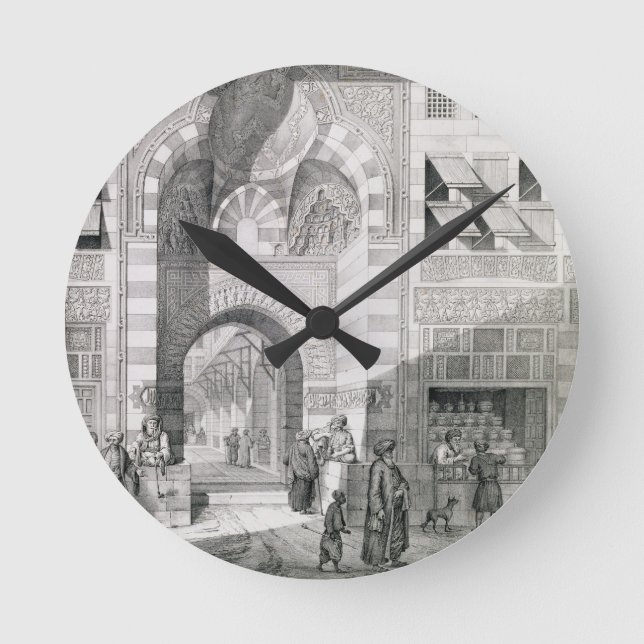 Aussicht auf die Tür von Okal Kaid-Bey, aus "Denkm Runde Wanduhr (Vorderseite)