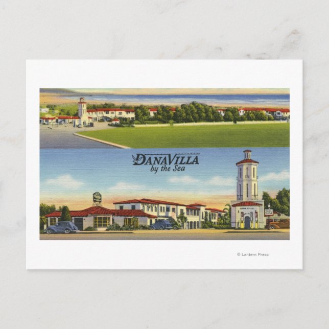 Aussicht auf die Villa Dana Postkarte (Vorderseite)