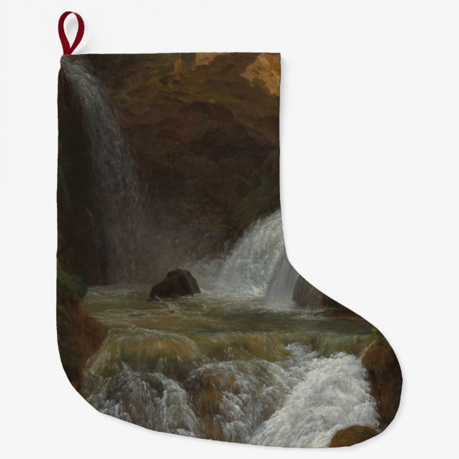 Aussicht auf die Wasserfälle von Tivoli (von Bidau Großer Weihnachtsstrumpf (Vorderseite)