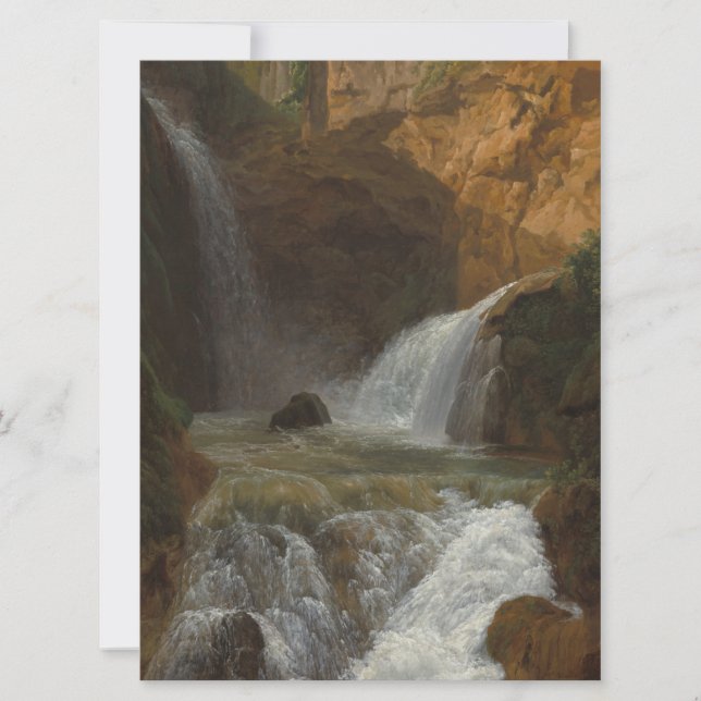 Aussicht auf die Wasserfälle von Tivoli (von Bidau Karte (Vorderseite)