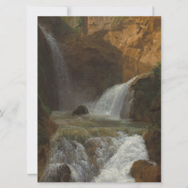 Aussicht auf die Wasserfälle von Tivoli (von Bidau Karte