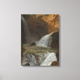 Aussicht auf die Wasserfälle von Tivoli (von Bidau Leinwanddruck