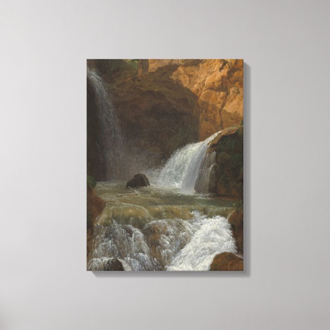 Aussicht auf die Wasserfälle von Tivoli (von Bidau Leinwanddruck (Vorderseite)