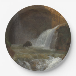 Aussicht auf die Wasserfälle von Tivoli (von Bidau Pappteller