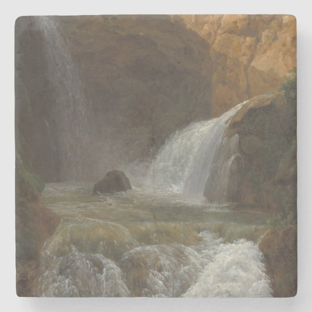 Aussicht auf die Wasserfälle von Tivoli (von Bidau Steinuntersetzer (Vorderseite)