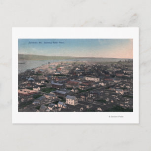 Aussicht auf die Wasserfront und die Stadt Postkarte