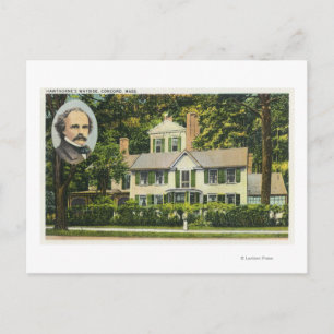 Aussicht auf die Wayside Residence von Hawthorne Postkarte