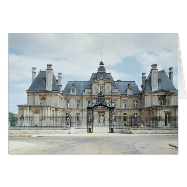 Aussicht auf die Westfassade des Chateau de Maison (Vorderseite (Horizontal))