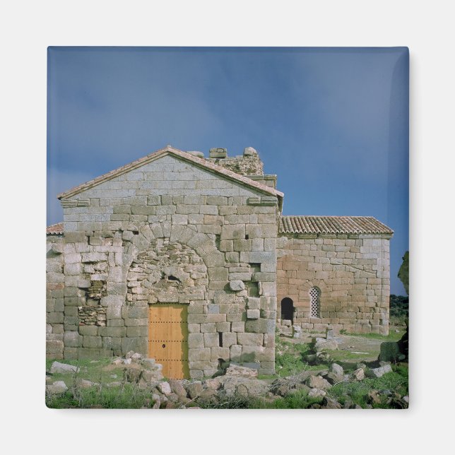 Aussicht auf die Westfassade, gebaut c.862-930 Magnet (Vorne)