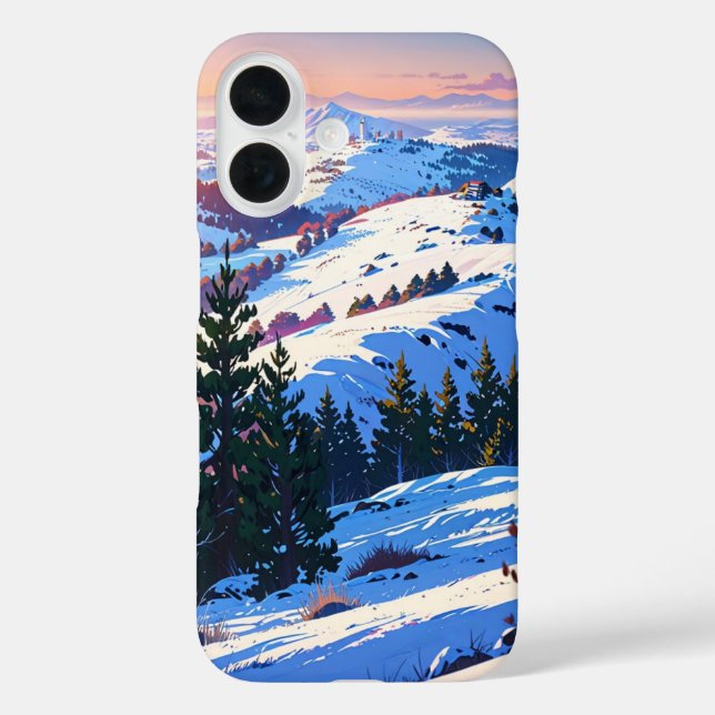 Aussicht auf die Winterhilltop Case-Mate iPhone Hülle (Rückseite)