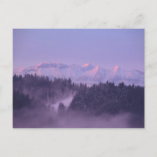 Aussicht auf die Wintertatra Postkarte