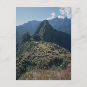 Aussicht auf die Zitadelle von Machu Picchu Postkarte