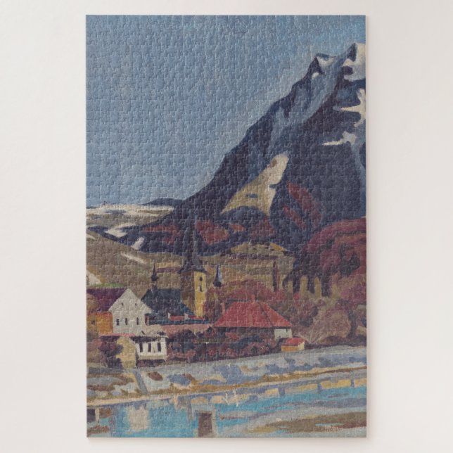 Aussicht auf Dolný Kubín von Arnold Peter Weisz Puzzle (Vertikal)