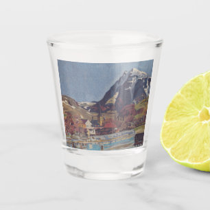 Aussicht auf Dolný Kubín von Arnold Peter Weisz Schnapsglas