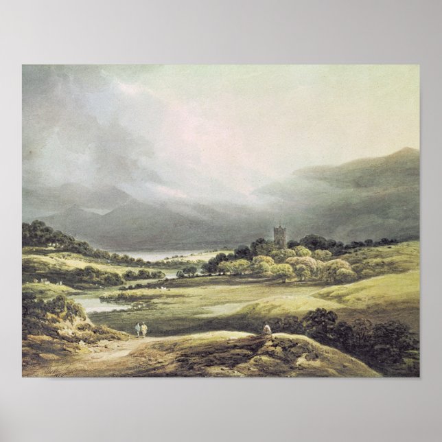 Aussicht auf Dunloe Castle, Killarney, 1805 Poster (Vorne)