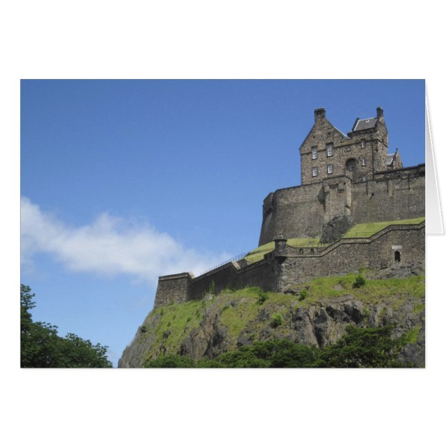 Aussicht auf Edinburgh Castle, Edinburgh, Schottla (Vorderseite (Horizontal))