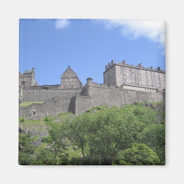 Aussicht auf Edinburgh Castle, Edinburgh, Schottla Magnet (Vorne)