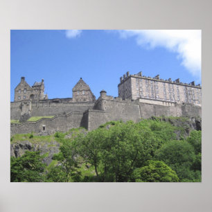 Aussicht auf Edinburgh Castle, Edinburgh, Schottla Poster
