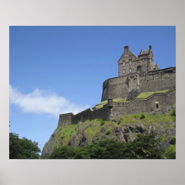Aussicht auf Edinburgh Castle, Edinburgh, Schottla Poster (Vorne)