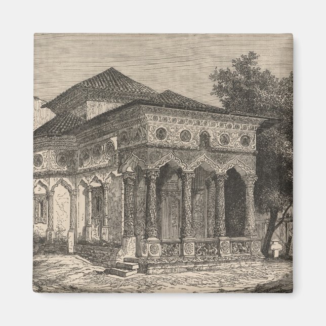 Aussicht auf eine Kirche in Bukarest Magnet (Vorne)