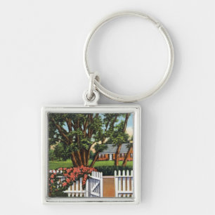 Aussicht auf eine kleine Residenz Schlüsselanhänger